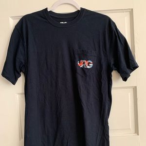 Navy blue rowdy gentlemen shirt